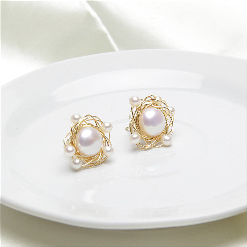 Golden Nest Earrings