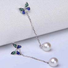 Load image into Gallery viewer, Long Butterfly Earrings
