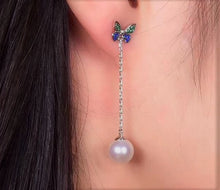 Load image into Gallery viewer, Long Butterfly Earrings
